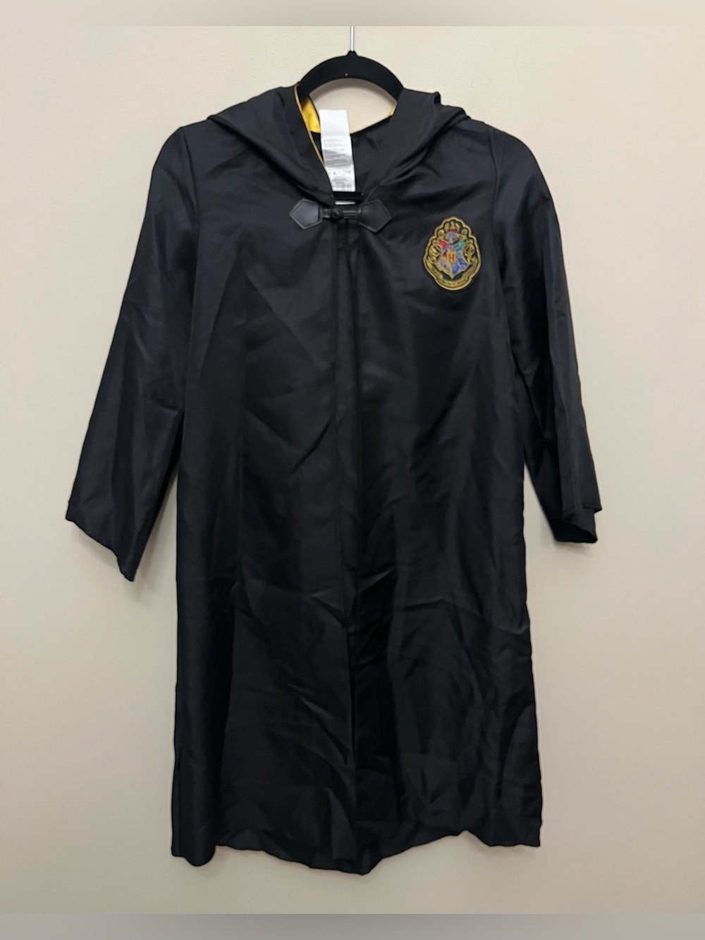NWOT Wizarding World Harry Potter Hooded Costume Robe Hogwarts Crest Patch M 7/8